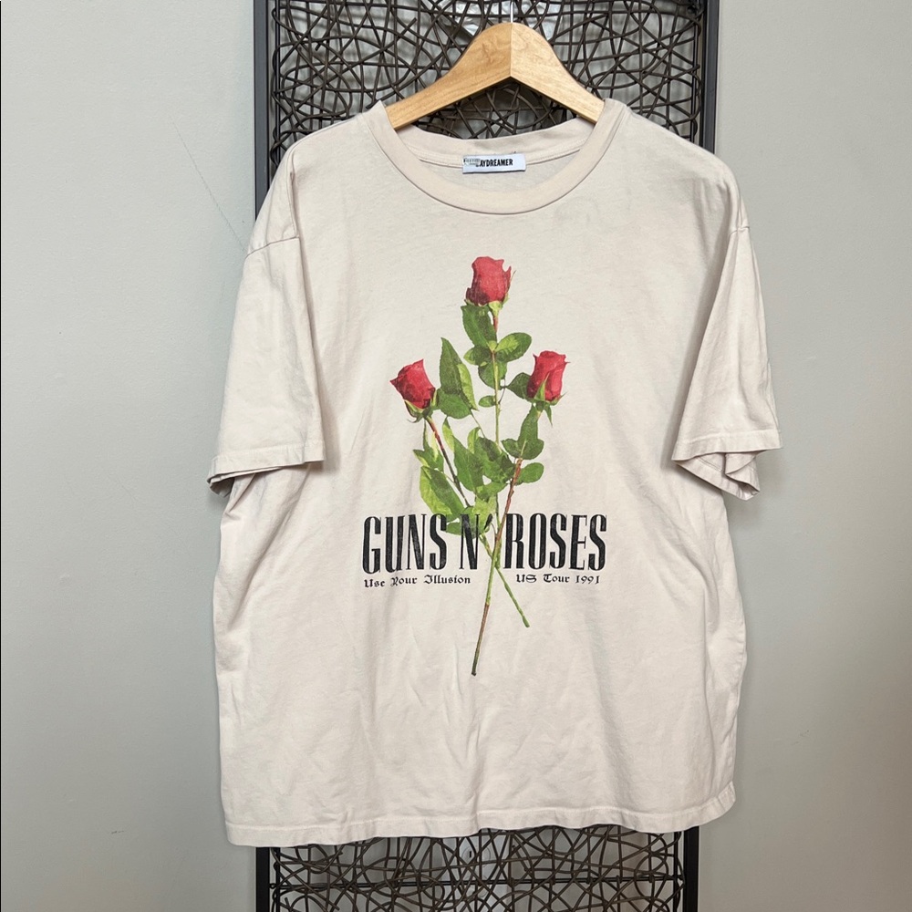 Daydreamer Guns n’ Roses Use Your Illusion US Tour 1991 Tee Dirty White 1X